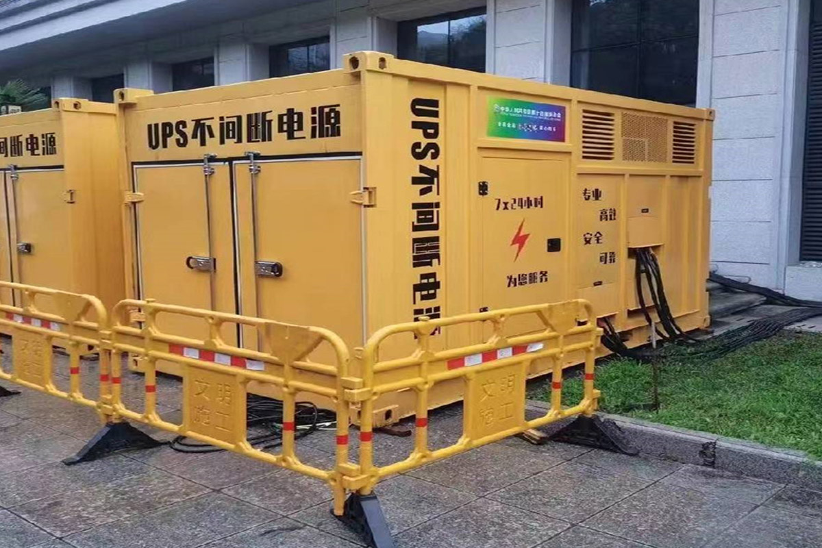 泗县发电机租赁施工现场