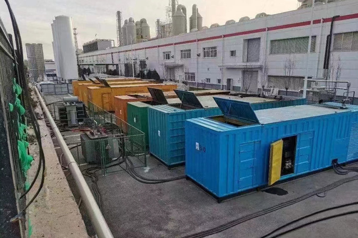 泗县发电机租赁施工现场
